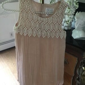 Girls size 8 chiffon pleated dress